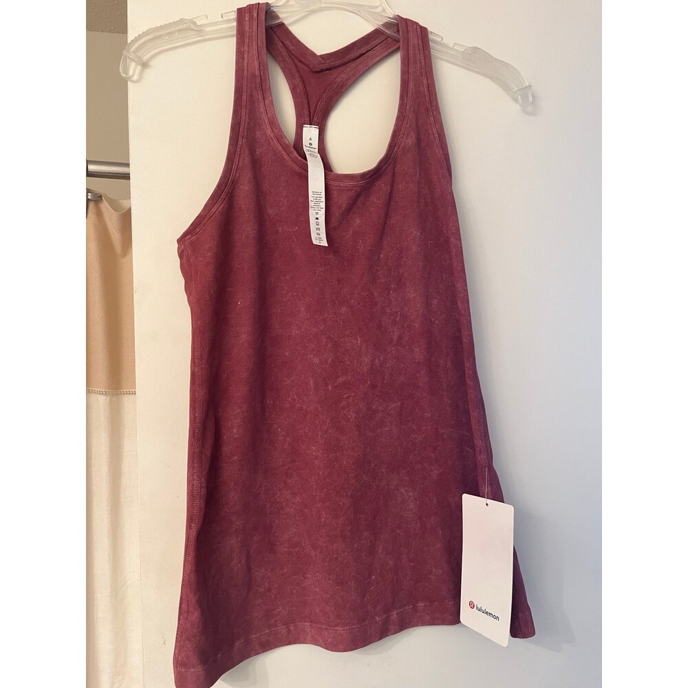 Lululemon Washed Frosted Mulberry Cool Racerback Dye Tank Top